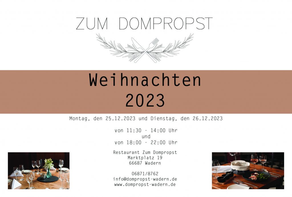 Weihnachten im Dompropst 2023