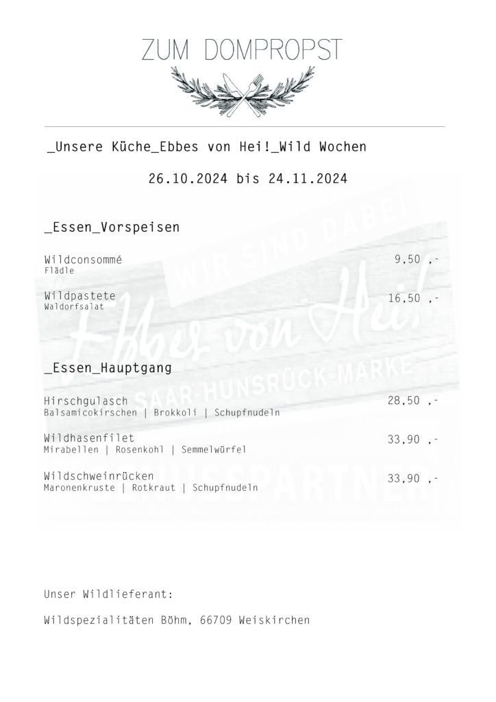 Wildwochen 24